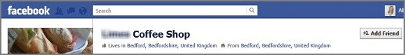 Facebook profile used by a business