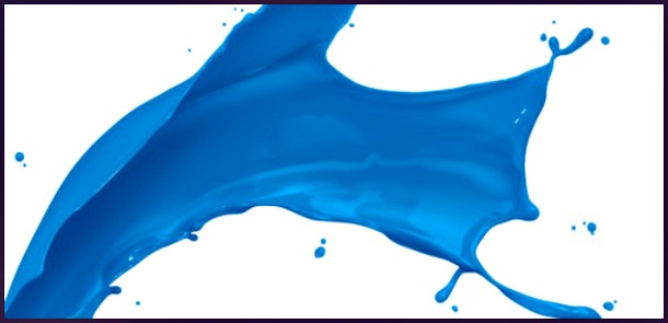 Blue paint