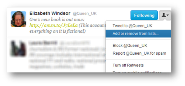 using Twitter lists