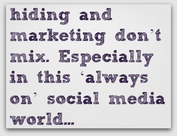 hiding and social media dont mix